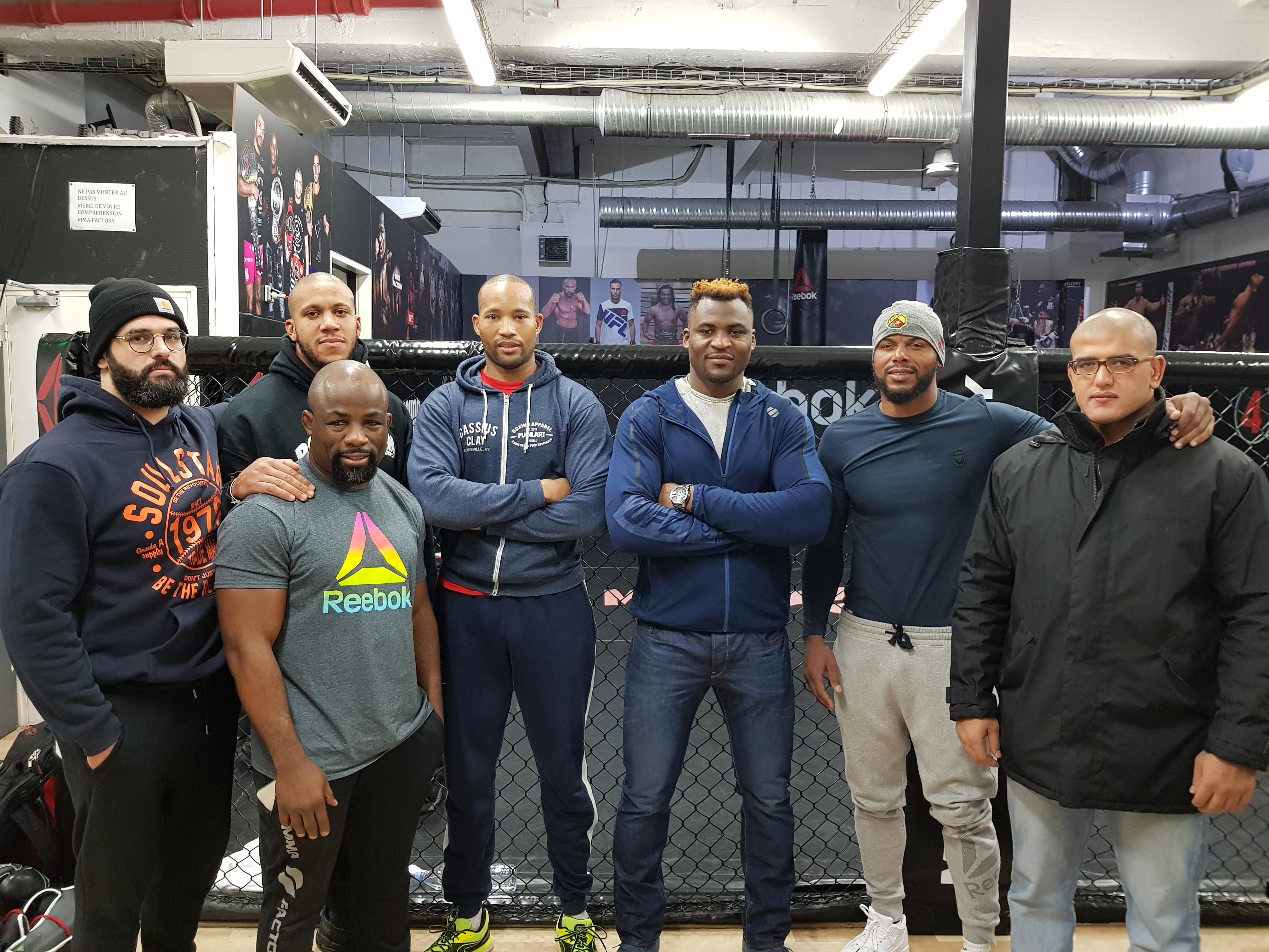 Donald Bordey post-sparring with Francis Ngannou and Ciryl Gane — MMA Factory Paris