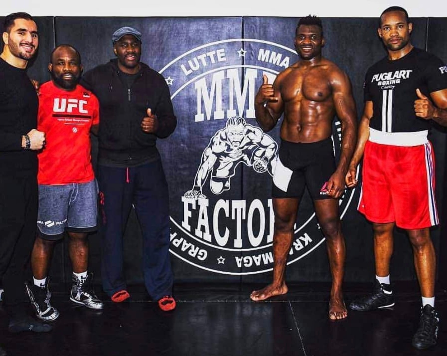 Donald Bordey after sparring with Francis Ngannou at MMA Factory